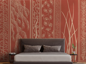 SEASON 1 KW0606 - Ecological Plaster backing wallpaper with floral pattern _ Affreschi & Affreschi